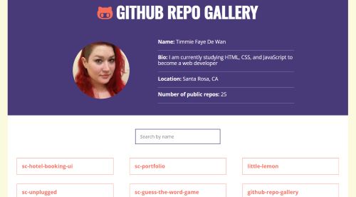 my github repo gallery