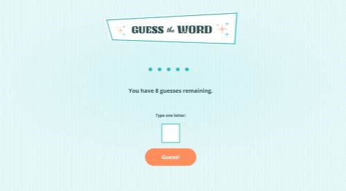 Guess the Word Game